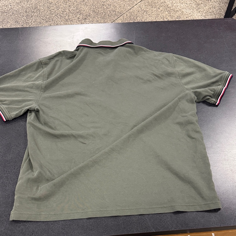 Tommy Hilfiger Olive Green Casual Button Down Shirt - Picture 6 of 6